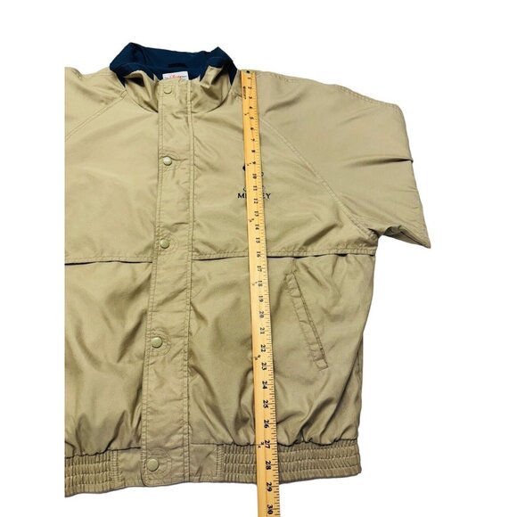 Disney Store Mens XXL Jacket Tan Golf Dad Mickey Mouse Embroidery Full Zip Vent - Picture 6 of 14